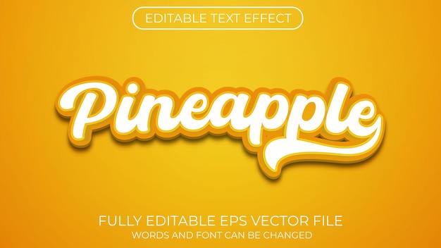 Pineapple text effect