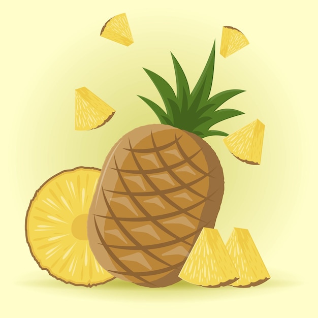Pineapple whole sliced pieces
