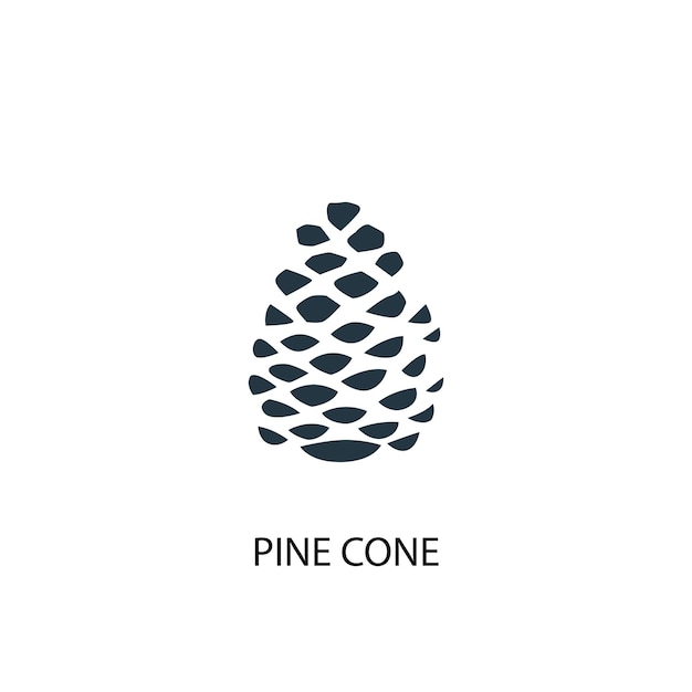 Pinecone creative icon. simple element illustration. pinecone concept symbol design from autumn collection. can be used for web and mobile.