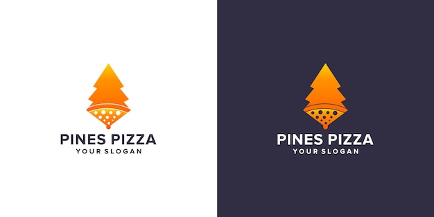 Pini con logo pizza