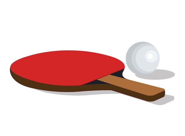 Пинг-понг оборудование спорт векторная иллюстрация дизайн
