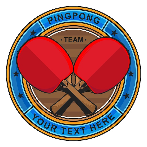 Vector ping pong logo vector