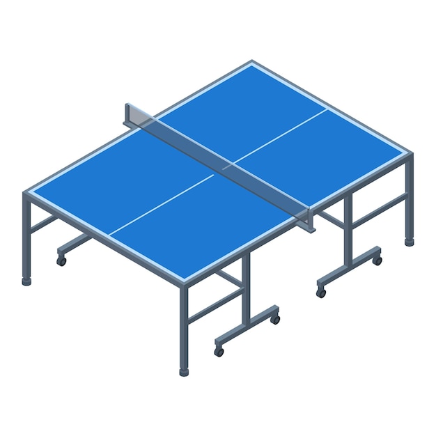 Vector ping pong table icon isometric of ping pong table vector icon for web design isolated on white background