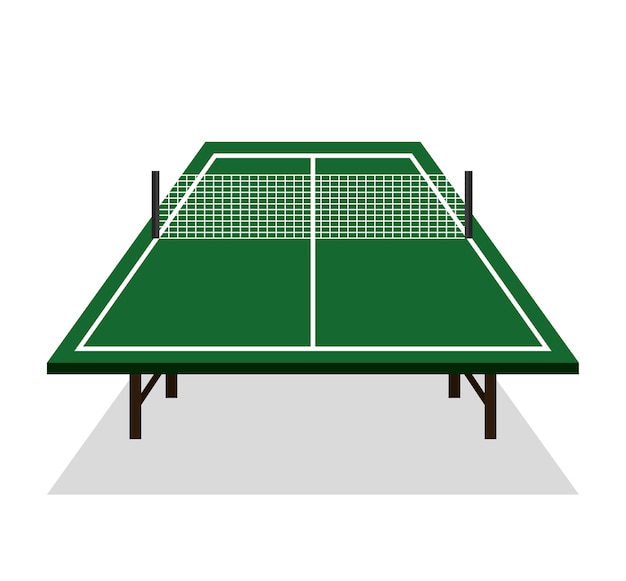 Progettazione dell'illustrazione di vettore dell'icona della tavola di ping-pong