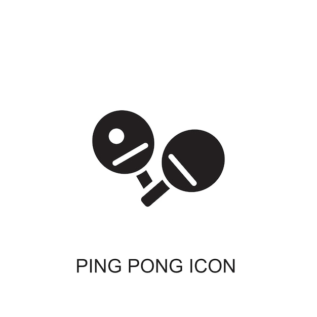 Ping pong vector icon icon