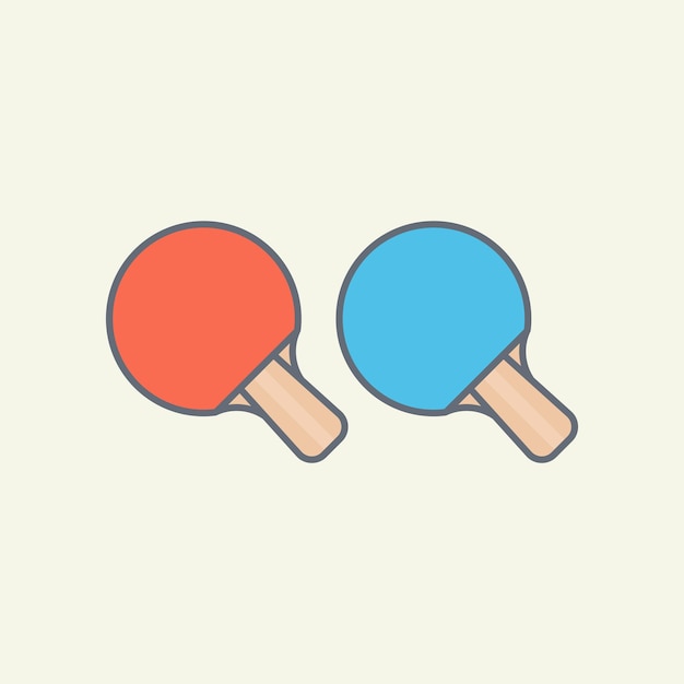 Pingpong bet vector illustration