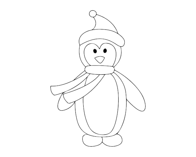 Pinguïn kleurplaten voor kinderen 027