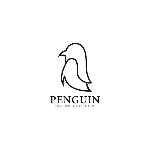 pinguïn logo vector pictogrammalplaatje