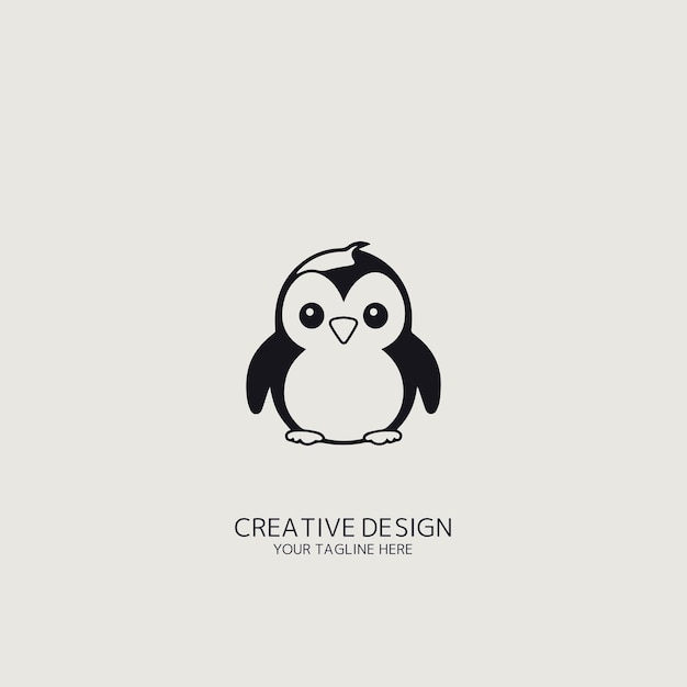 Pinguïn logo vector