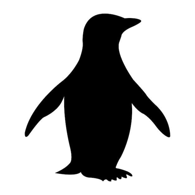 Pinguïn pictogram logo vector ontwerpsjabloon