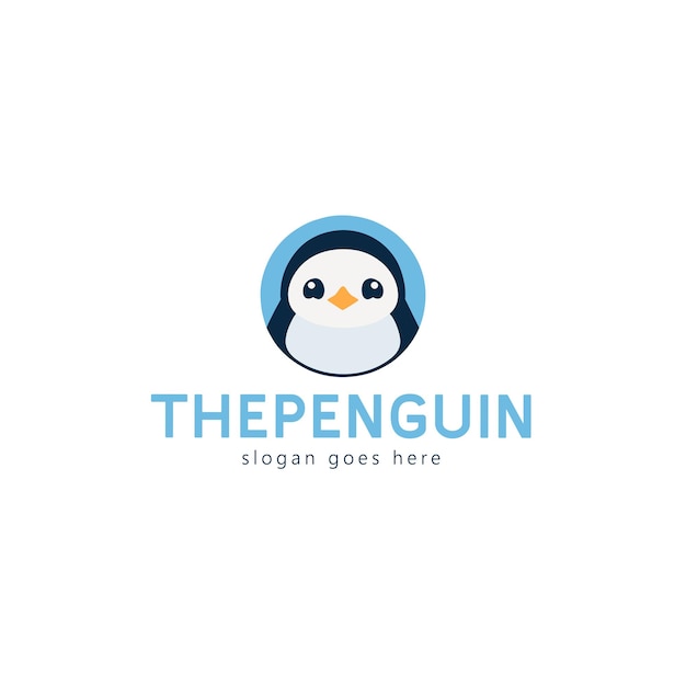 Pinguïn Vector Logo Ontwerp