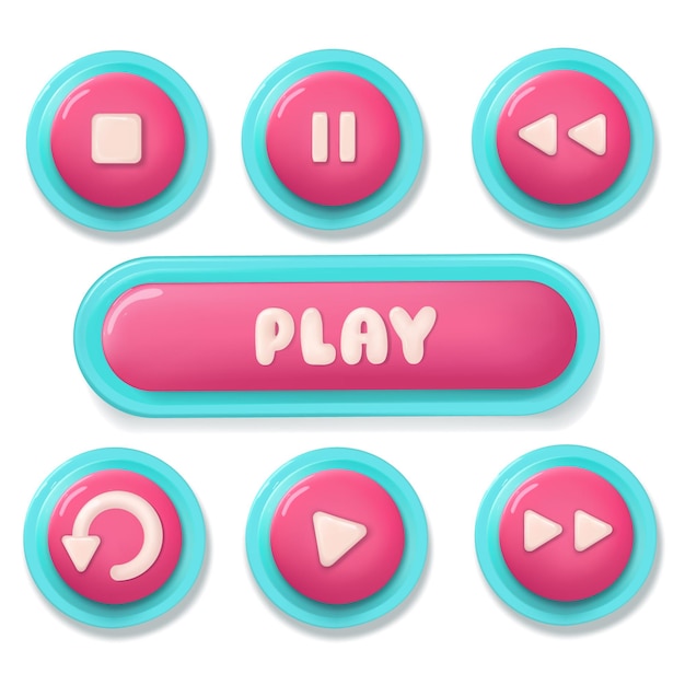 Premium Vector  Play now button website vector template