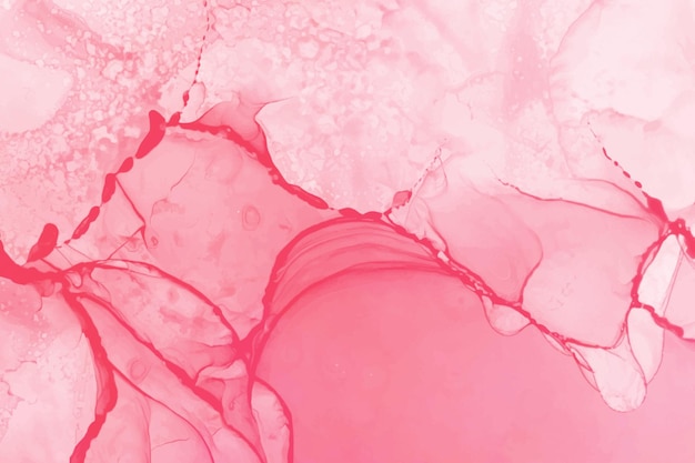 Pink abstract alcohol ink background fluid watercolor