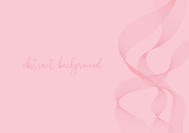 pink abstract background with line wave fluid