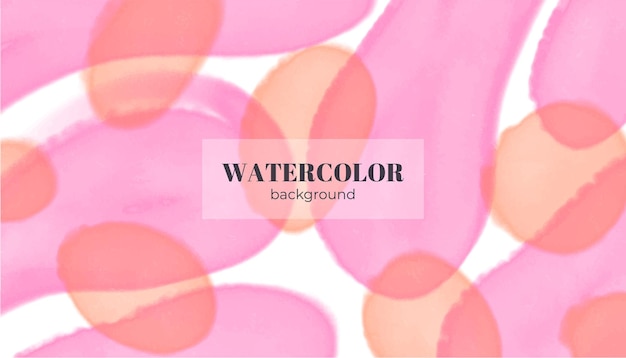 Pink abstract watercolor background