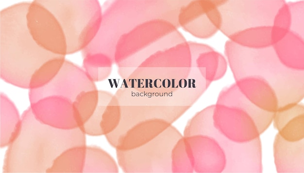 Pink abstract watercolor background