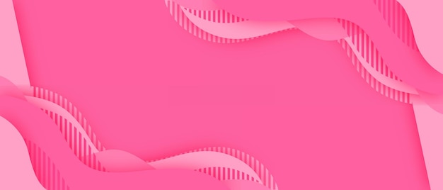 Sfondo ad onde astratte rosa con spazio vuoto per il design della copertina del poster del banner