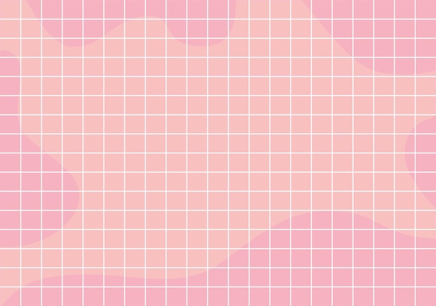 Vettore sfondo estetico rosa con linea