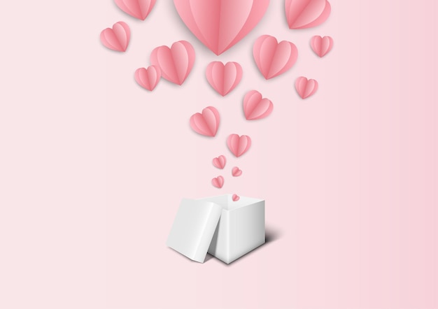 Pink background for valentine festival and wedding