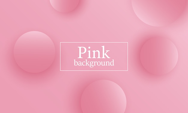 Pink background with circles