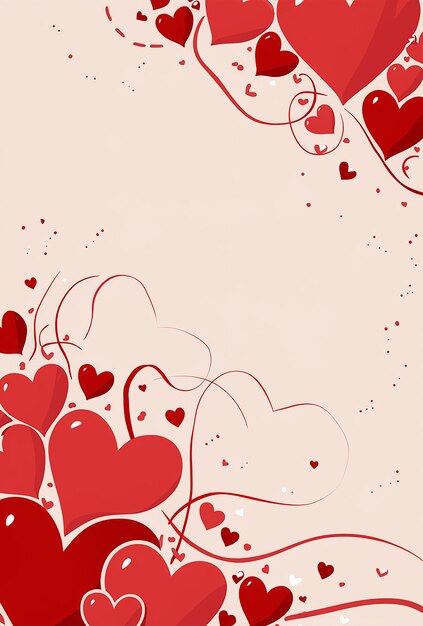 Vector a pink background with hearts and hearts on it