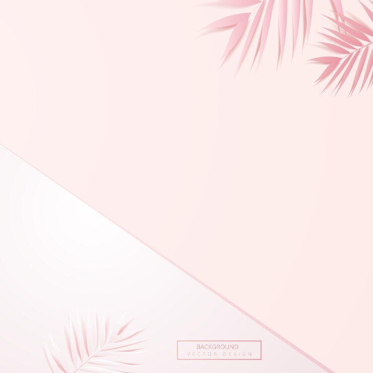 Vector a pink background with palm trees and a place for the text palm background