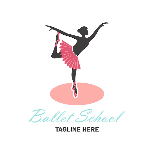 Pink ballet logo