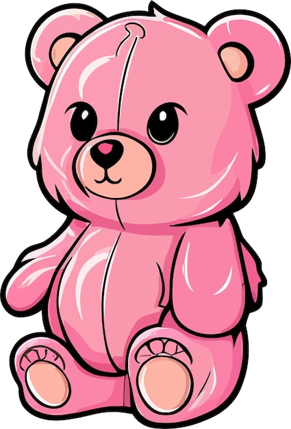 Pink bear clipart clip art of a pink bear