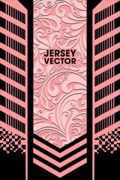 Pink Black vector abstract background design for jersey