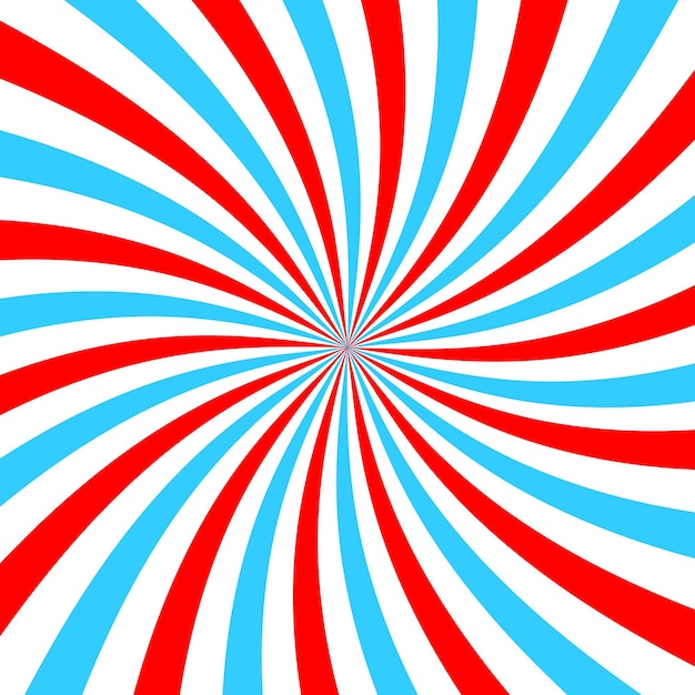 Pink and blue radial twisted stipes Vortex effect spiral lines pinwheel pattern Circus carnival or festival background Bubble gum sweet lollipop candy ice cream texture