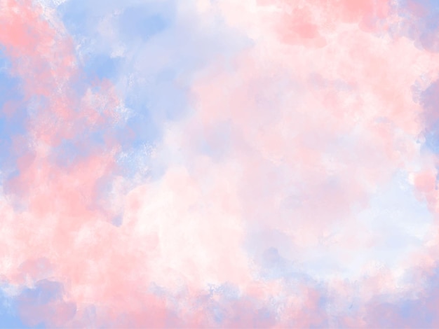 Розовый синий акварель рисованной фон