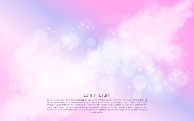 Pink bokeh background glowing and shimmering wallpaper design in 3d illustration