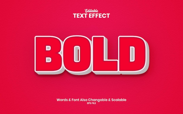 Pink bold 3d editable text effect