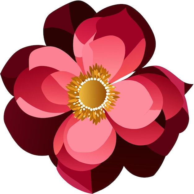 Vector pink bouquet flower vector illustration