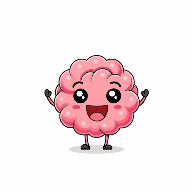 a pink brain with a pink nose and a pink nose