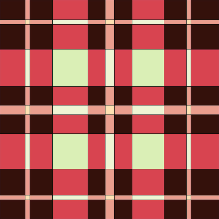 Vector pink and brown plaid vector check print