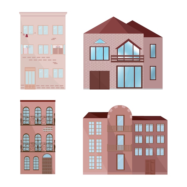 Pink building collection