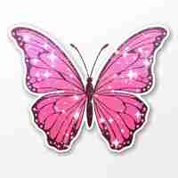 Vector pink butterfly vector