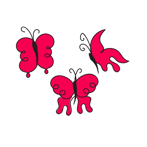 A pink butterfly with the letter b on it