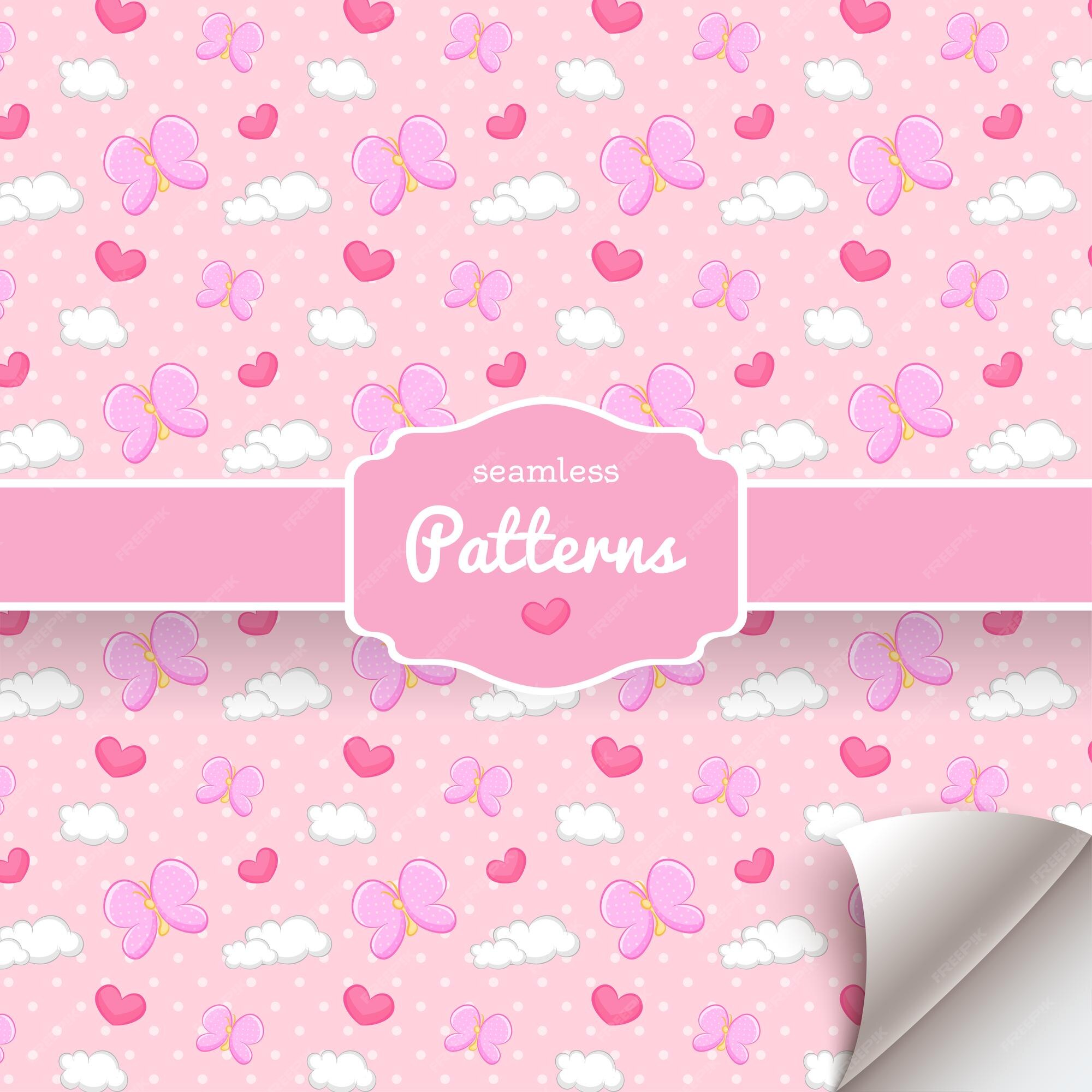 Premium Vector | Pink butterfly