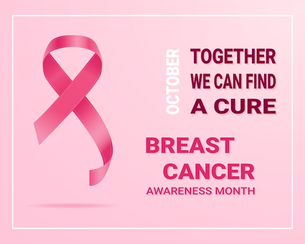 Pink Cancer Ribbon International Cancer Awareness Day geïsoleerd op een achtergrond vectorillustratie