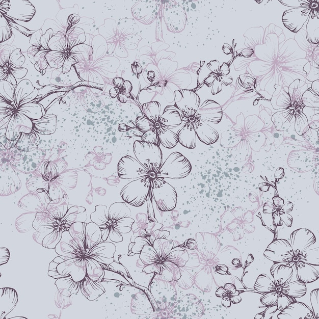 purple cherry blossom wallpaper