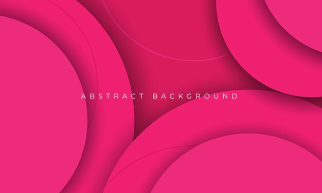 Pink circle abstract background design template