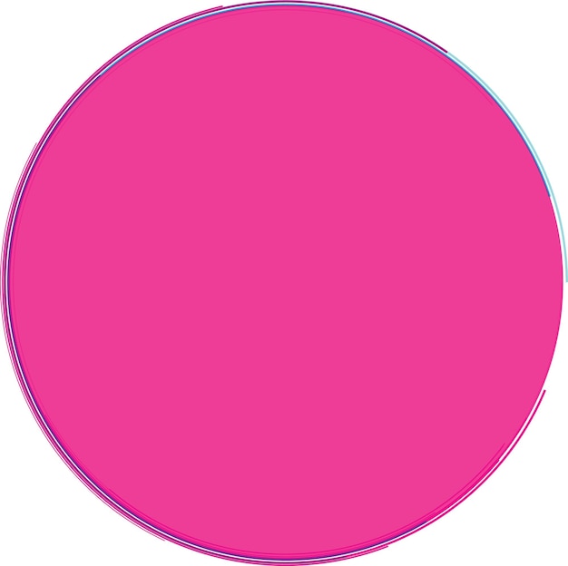 Pink circle abstract graphics isolated background