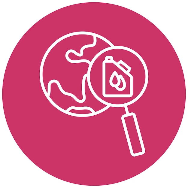 Vector a pink circle with a house on it