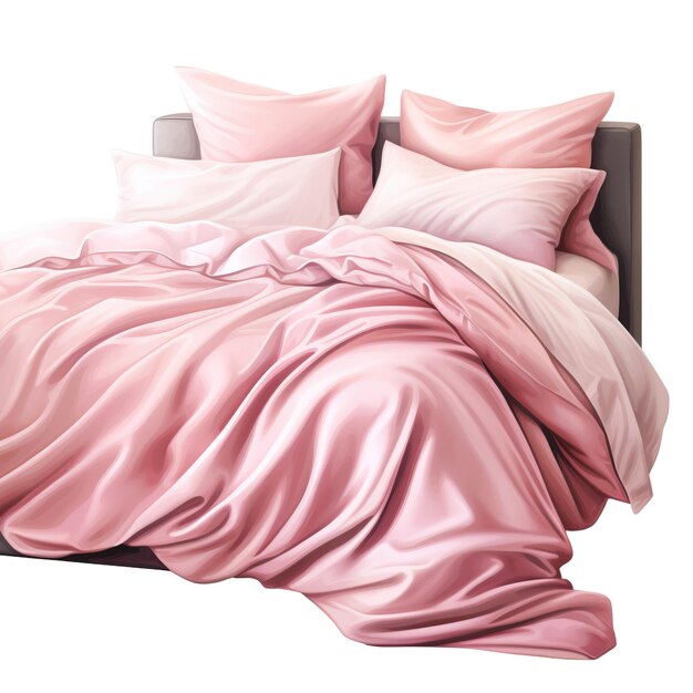 Vettore colore rosa letto acquerello vettore sfondo bianco isolato