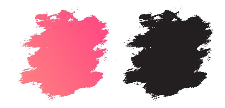 Vector pink color grunge brush stroke background