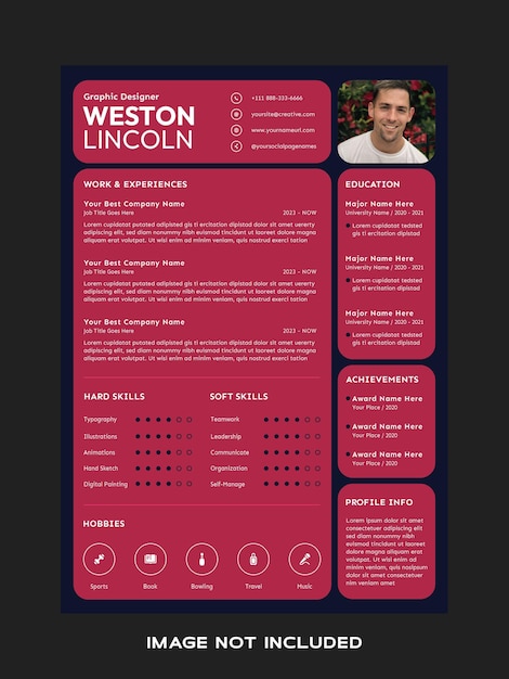 Pink Color Resume CV