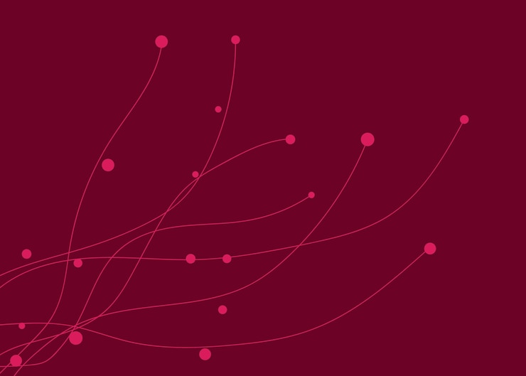 Vector a pink color wavy background with a pink and purple pattern