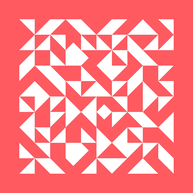 ピンクのカバーやカードのデザイン幾何学的なベクトルイラスト